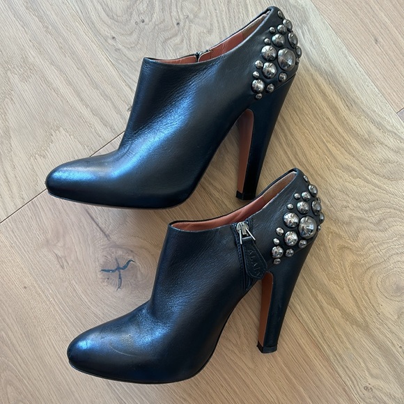 ALAIA black leather booties - Picture 3 of 11